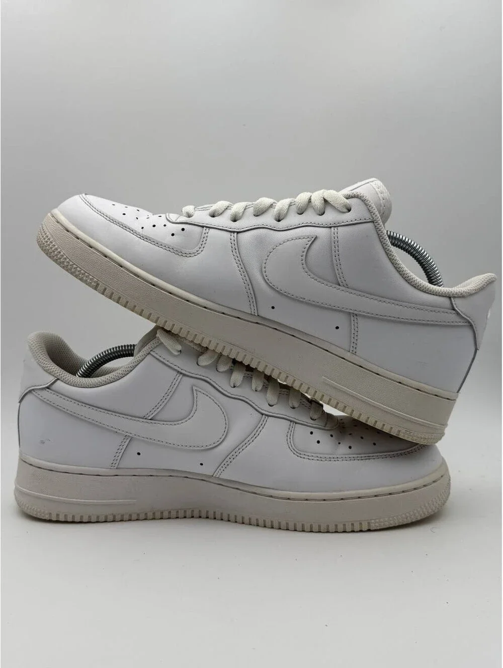 Nike Air Force 1 Low Triple White Leather Sneakers CW2288-111 Men’s 11
